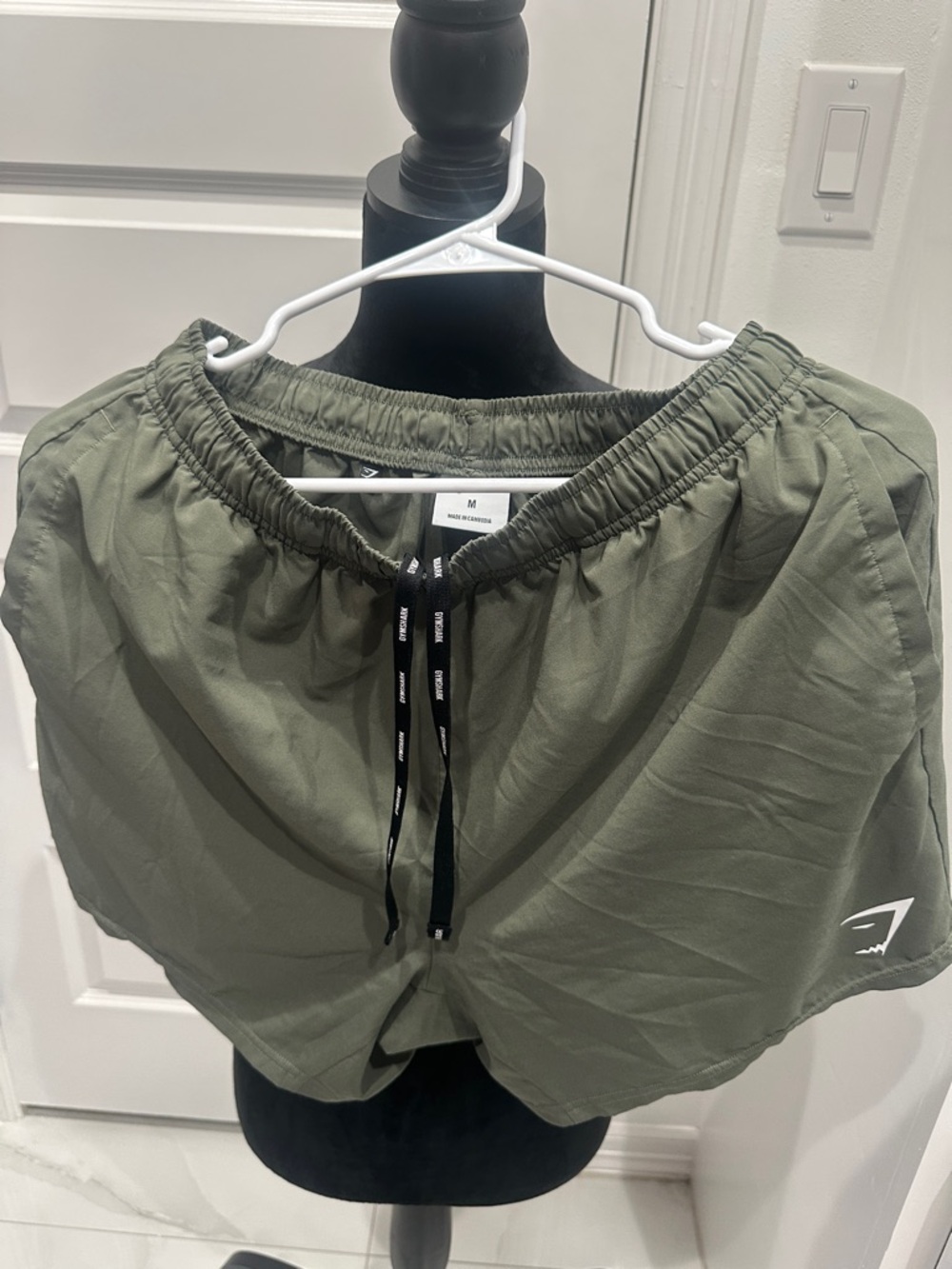 Gymshark Olive Green Athletic Shorts